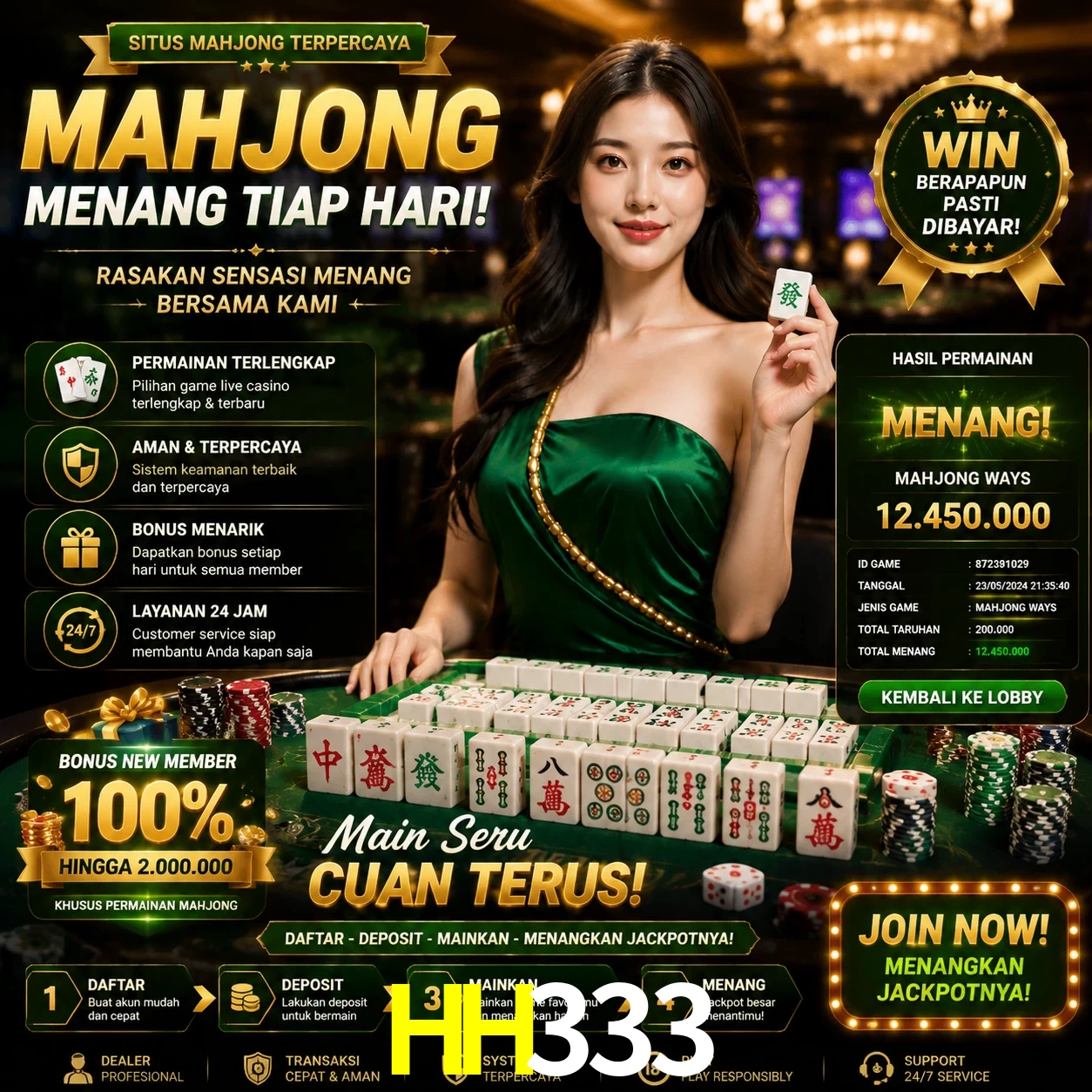 Cashback VIP HH333 - reembolso semanal